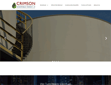 Tablet Screenshot of crimsonrenewable.com